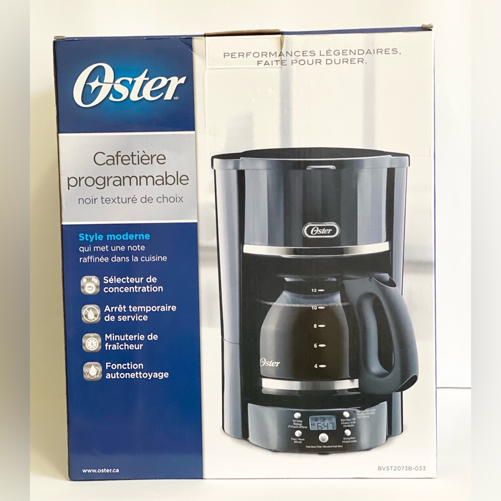 Oster 12 Cup Programmable Coffee Maker New in Box